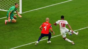 <p>WINNER: Jude Bellingham bags the winner from a rebound early in extra time. Pic: Nick Potts/PA</p>