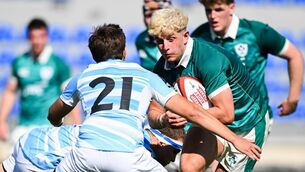 <p>BAN OVERTURNED: Charlie Molony has had his red card against the USA rescinded. Pic: Tamuna Kulumbegashvili/Sportsfile.</p>