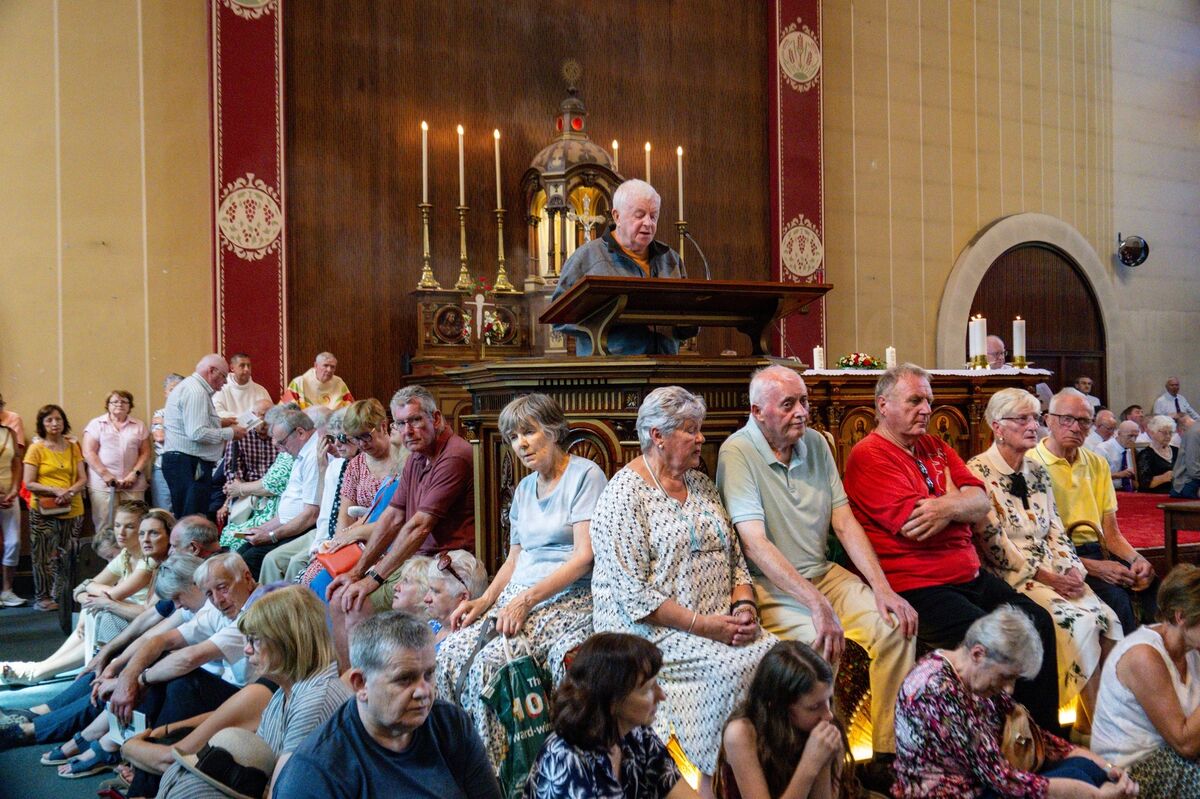 The congregation at St Augustine’s Church in Cork city centre. Picture: Chani Anderson