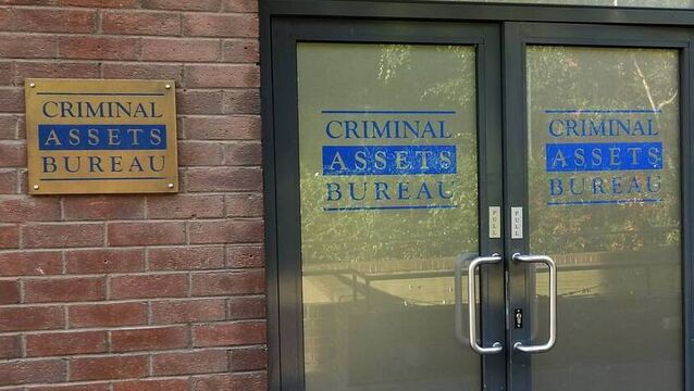 <p>The Criminal Assets Bureau (CAB) office on Harcourt St, Dublin 2. File picture</p>