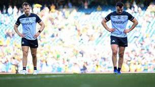 <p>NOT BOLD ENOUGH: Seán Bugler, left, and Colm Basquel after Dublin's loss to Kerry. Pic: Ramsey Cardy/Sportsfile</p> <p>NOT BOLD ENOUGH: Seán Bugler, left, and Colm Basquel after Dublin's loss to Kerry. Pic: Ramsey Cardy/Sportsfile</p>