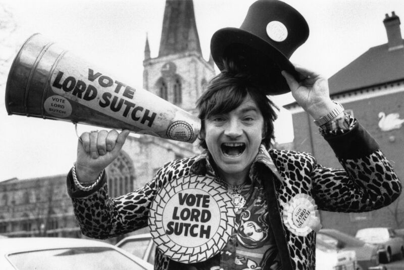 'Screaming Lord Sutch', a former pop star who started his own political party in the UK but lost his deposit at each election. Picture: Express Newspapers/Getty 'Screaming Lord Sutch', a former pop star who started his own political party in the UK but lost his deposit at each election. Picture: Express Newspapers/Getty
