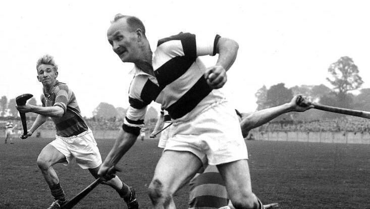 Christy Ring in action during the 1956 Blackrock v Glen Rovers Cork county hurling final at the Athletic Grounds. Picture: Irish Examiner Archive Christy Ring in action during the 1956 Blackrock v Glen Rovers Cork county hurling final at the Athletic Grounds. Picture: Irish Examiner Archive