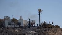 Fire In Los Gallardos (almeria)