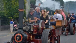 <p>The Steam and Vintage Parade through Stradbally on Saturday afternoon officially opens the National Steam Rally, with steam engines and vintage vehicles making their way from the town to the rally field. </p> <p>The Steam and Vintage Parade through Stradbally on Saturday afternoon officially opens the National Steam Rally, with steam engines and vintage vehicles making their way from the town to the rally field. </p>