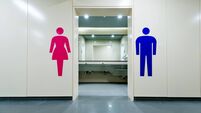 Public toilets with men and women signs