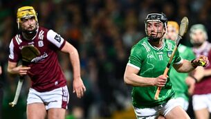 <p>SPOT THE DIFFERENCE: Aidan O'Connor of Limerick gets away from Tiernan Killeen of Galway during the Allianz Hurling League Division 1A match at TUS Gaelic Grounds in Limerick. Photo by Piaras Ó Mídheach/Sportsfile</p>