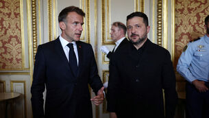 Emmanuel Macron talks with Volodymyr Zelensky in Paris (Tom Nicholson/AP) Emmanuel Macron talks with Volodymyr Zelensky in Paris (Tom Nicholson/AP)