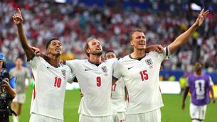 <p>England’s Jude Bellingham, Harry Kane and Dan Burn. Pic: Martin Rickett/PA</p> <p>England’s Jude Bellingham, Harry Kane and Dan Burn. Pic: Martin Rickett/PA</p>