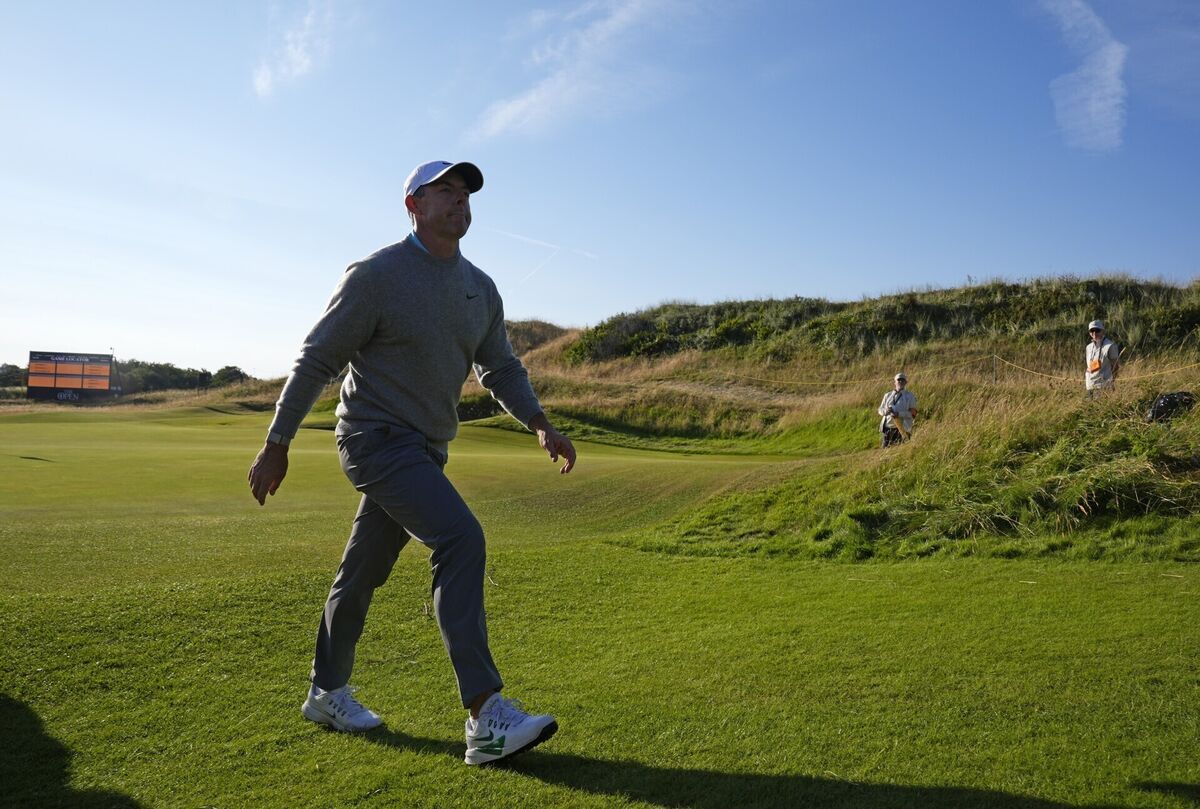 Rory McIlroy ahead of The 154th Open Championship. Pic: Peter Byrne/PA Wire. Rory McIlroy ahead of The 154th Open Championship. Pic: Peter Byrne/PA Wire.