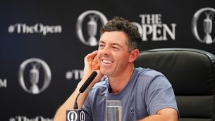 <p>Rory McIlroy during a press conference ahead of The 154th Open Championship at Royal Birkdale. Pic: David Davies/PA Wire. publishing.</p> <p>Rory McIlroy during a press conference ahead of The 154th Open Championship at Royal Birkdale. Pic: David Davies/PA Wire. publishing.</p>
