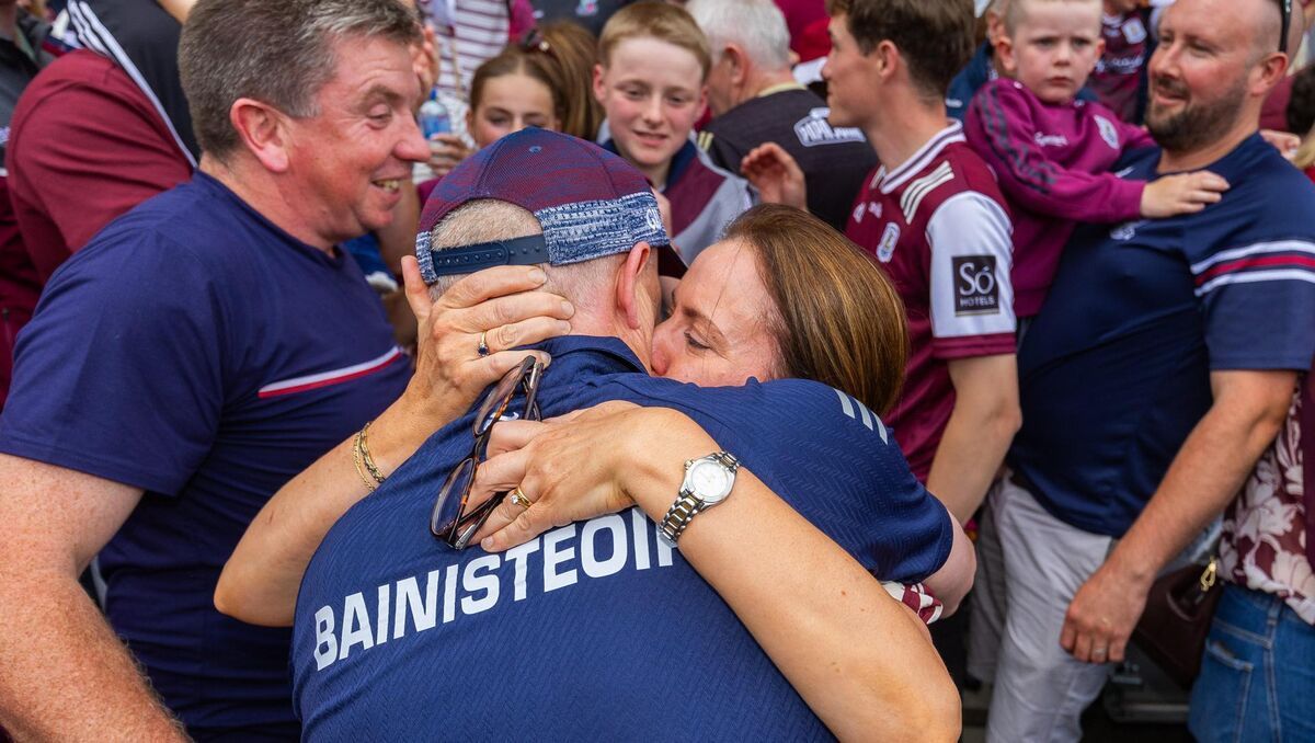 Galway manager Micheál Donoghue with Laura Donoghue after the semi-final. Pic: Tom O’Hanlon/Inpho Galway manager Micheál Donoghue with Laura Donoghue after the semi-final. Pic: Tom O’Hanlon/Inpho
