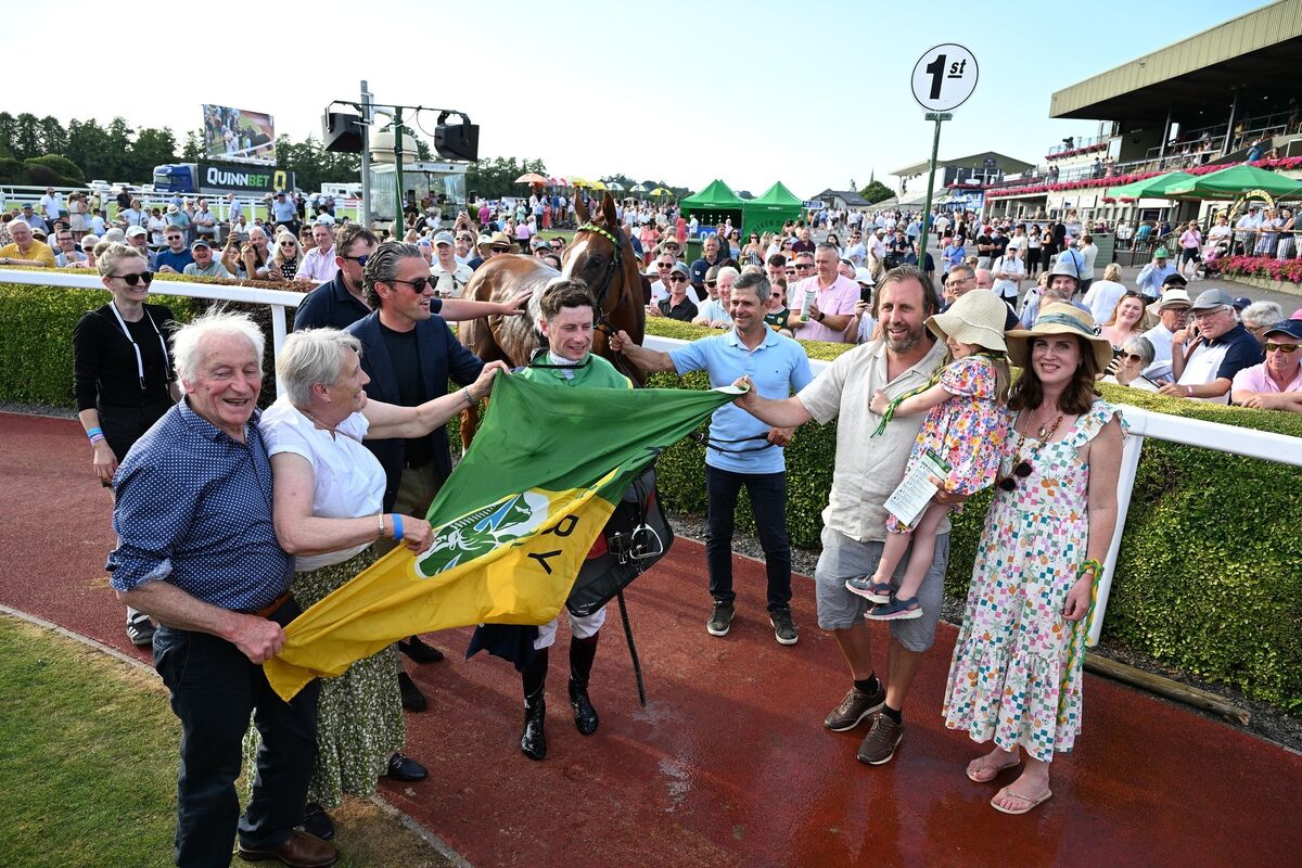 Saga Gaga and Oisin Murphy win for owner Danny Leen Blackbox Bloodstock Ltd and trainer Michael O'Callaghan. Pic: Healy Racing