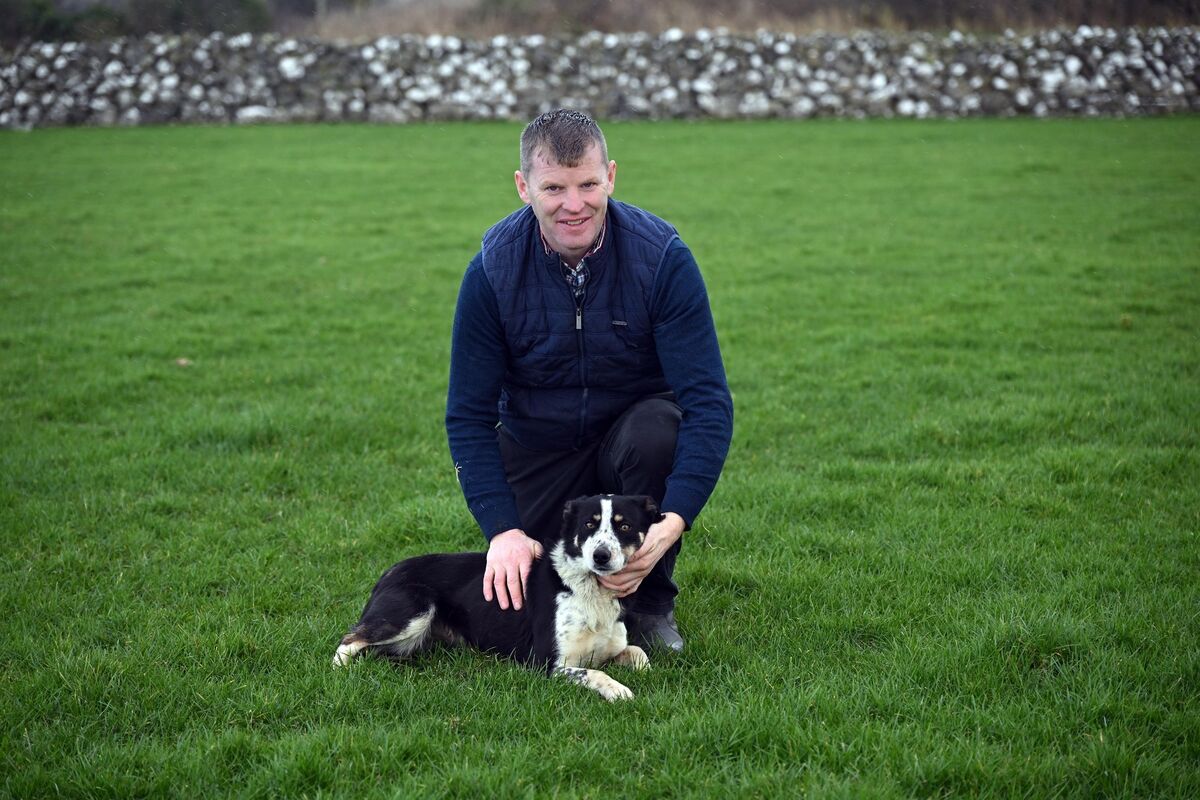 Farmer Michael Forde, Parkhouse, Annagh West, Corrandulla, Co Galway, with his sheep dog Lilly. Picture: Ray Ryan Farmer Michael Forde, Parkhouse, Annagh West, Corrandulla, Co Galway, with his sheep dog Lilly. Picture: Ray Ryan