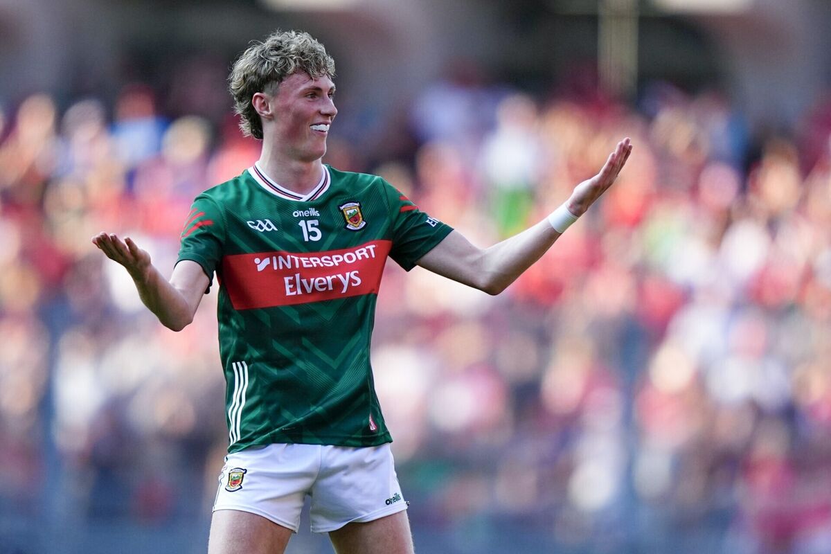 Kobe McDonald of Mayo celebrates a score. Pic: James Lawlor/Inpho Kobe McDonald of Mayo celebrates a score. Pic: James Lawlor/Inpho