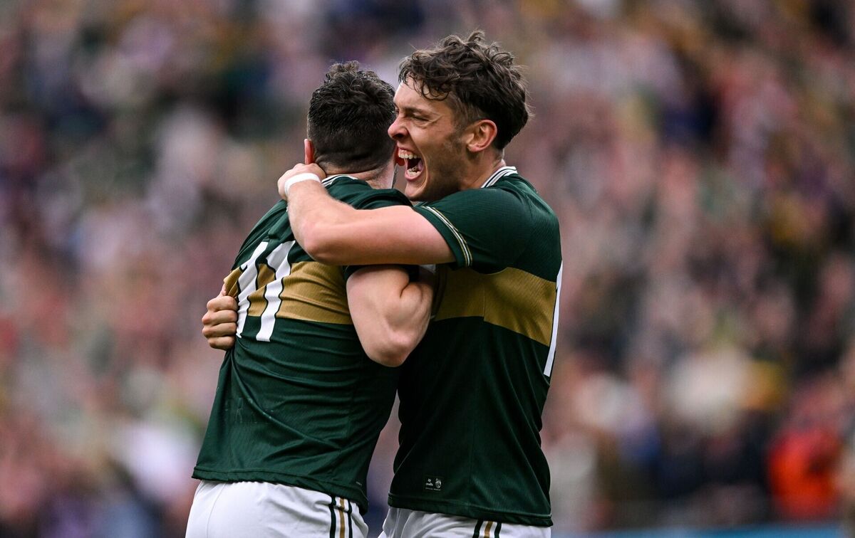 David Clifford, right, and Paudie Clifford of Kerry celebrate. Pic: Ramsey Cardy/Sportsfile David Clifford, right, and Paudie Clifford of Kerry celebrate. Pic: Ramsey Cardy/Sportsfile
