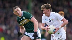 <p>Kobe McDonald of Mayo and Joe O’Connor of Kerry in action. Pic: James Lawlor/Inpho</p>