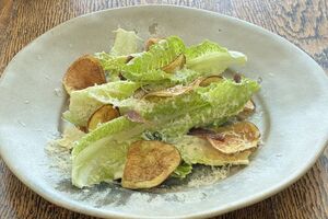 Caesar Salad with Potato Crisps