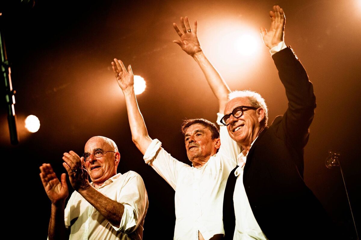 James Fearnley, Spider Stacy, and Jem Finer of The Pogues at the Barrowland Ballroom in Glasgow. Picture: Steve Rapport James Fearnley, Spider Stacy, and Jem Finer of The Pogues at the Barrowland Ballroom in Glasgow. Picture: Steve Rapport