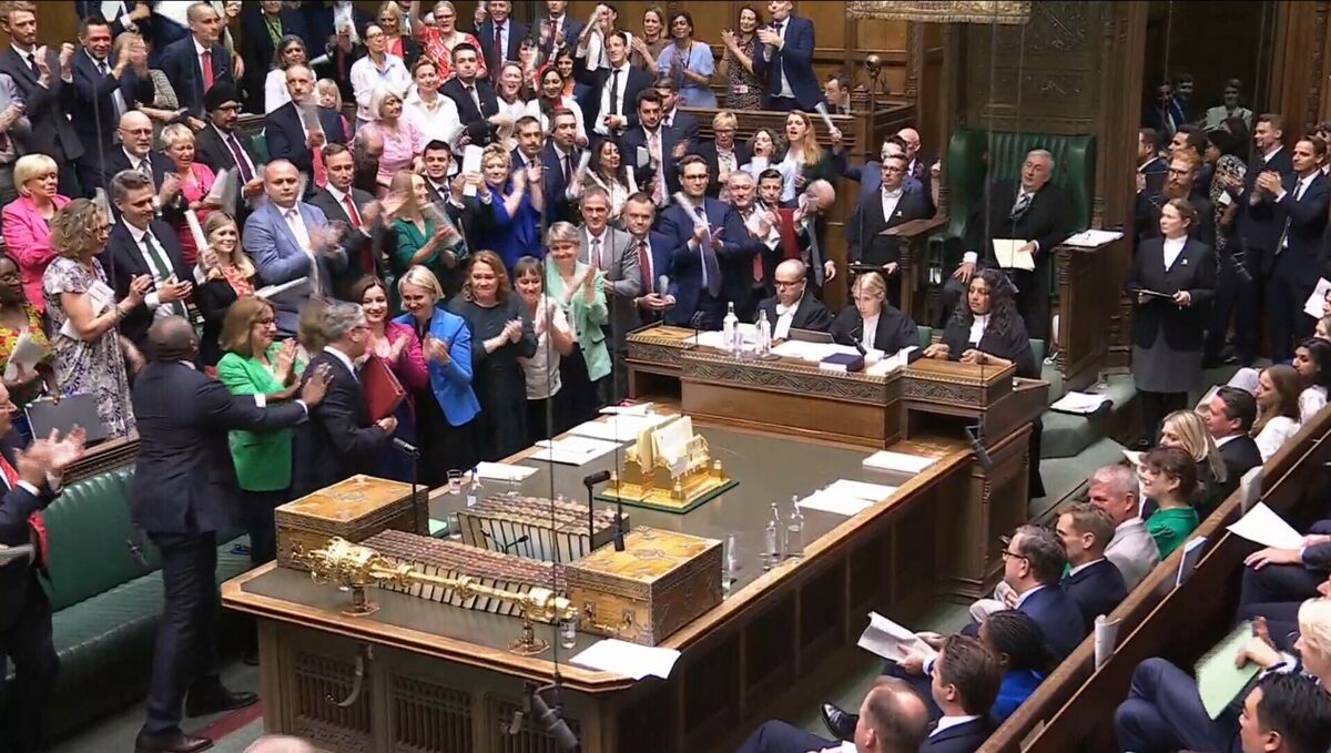 Keir Starmer received a standing ovation from the majority of the House of Commons at the end of the session, as he said it was the 'end of (his) political journey'. Picture: PA