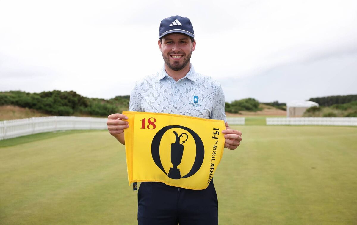 Cork's David Howard will play his first open while wearing a purple rose on his hat for Cystic Fibrosis Ireland. Pic: Ross Parker/Getty Cork's David Howard will play his first open while wearing a purple rose on his hat for Cystic Fibrosis Ireland. Pic: Ross Parker/Getty