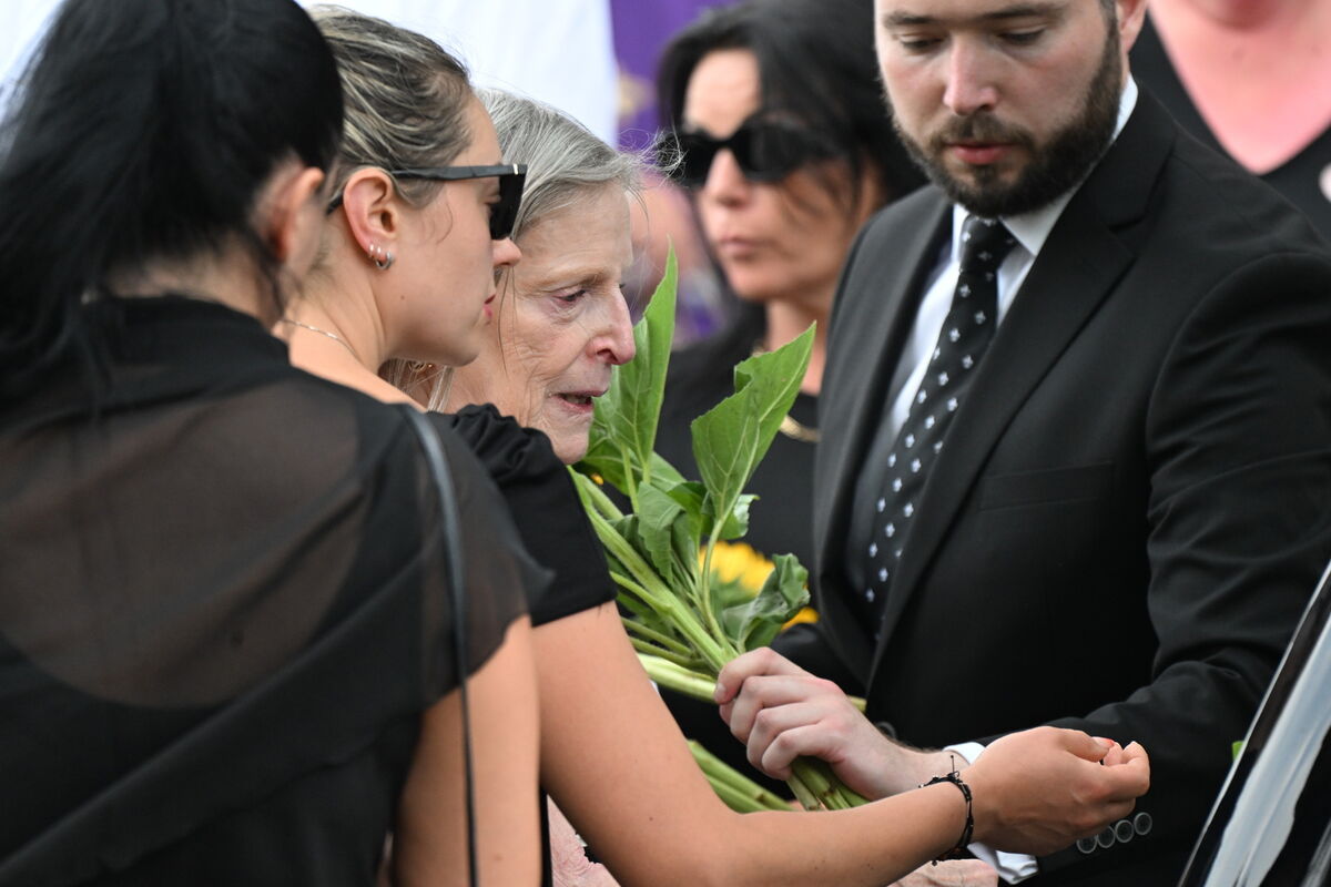 Jamey Carney's mother Kathleen after the Requiem Mass at St Mary’s Cathedral in Killarney Co Kerry, today, Wednesday. Picture: Larry Cummins