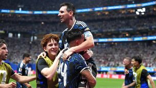 <p>ELATION: Argentina are through to the World Cup final in New Jersey, this Sunday, July 19.</p>