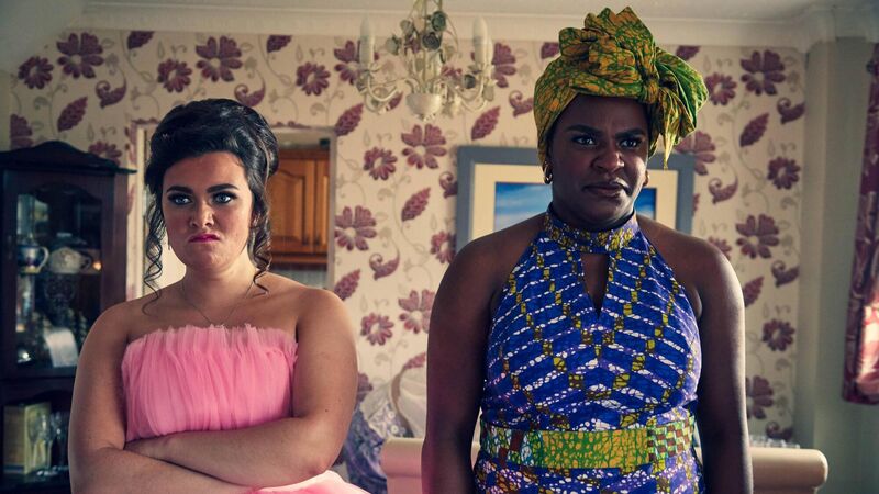 Siobhán Walsh (Jennifer Barry), Linda Walsh (Demi Isaac Oviawe) in The Young Offenders Picture: Miki Barlok Siobhán Walsh (Jennifer Barry), Linda Walsh (Demi Isaac Oviawe) in The Young Offenders Picture: Miki Barlok