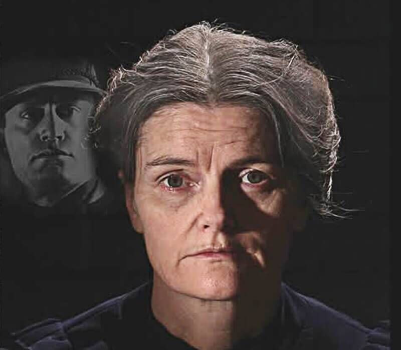 Alice Barry as Violet Gibson in the Cork Arts Theatre play. Alice Barry as Violet Gibson in the Cork Arts Theatre play.