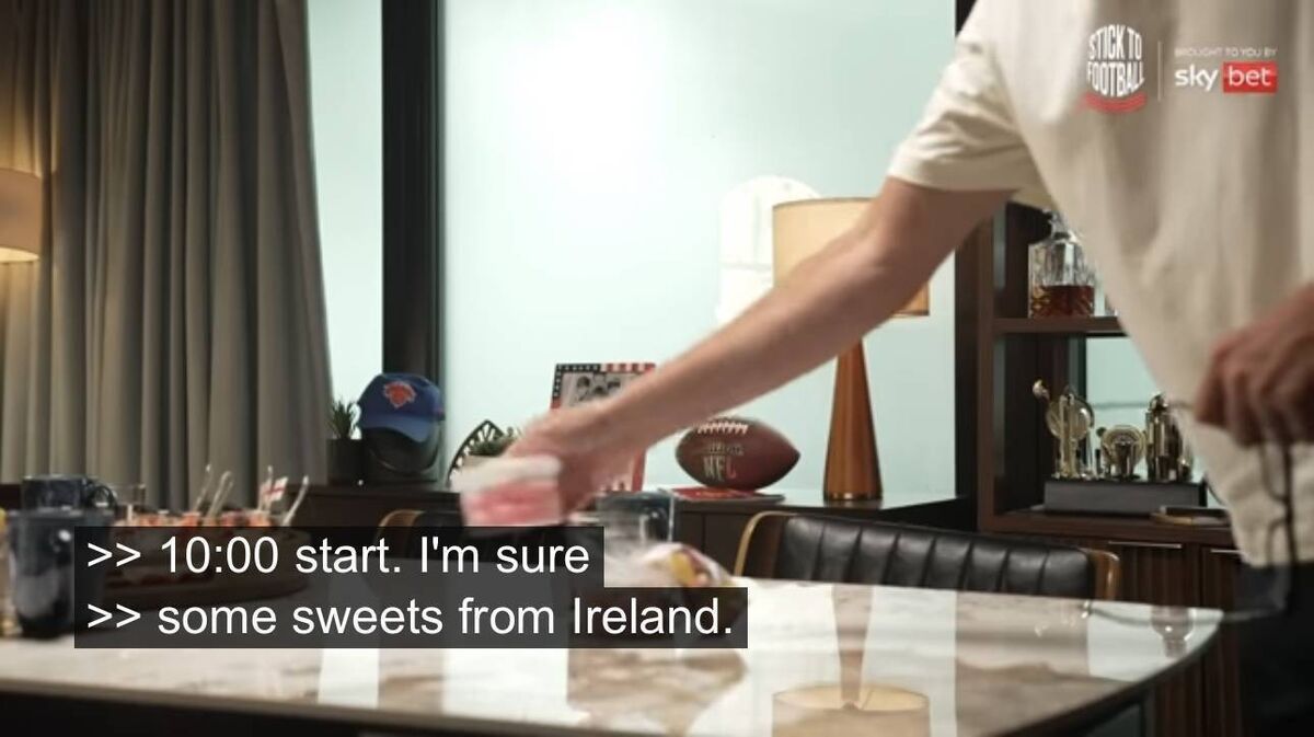 Roy Keane brought two tubs of Shandon Sweets from Cork into the podcast studio in the States to share with Gary Neville and Ian Wright. Picture: Screengrab of The Overlap/YouTube. Roy Keane brought two tubs of Shandon Sweets from Cork into the podcast studio in the States to share with Gary Neville and Ian Wright. Picture: Screengrab of The Overlap/YouTube.
