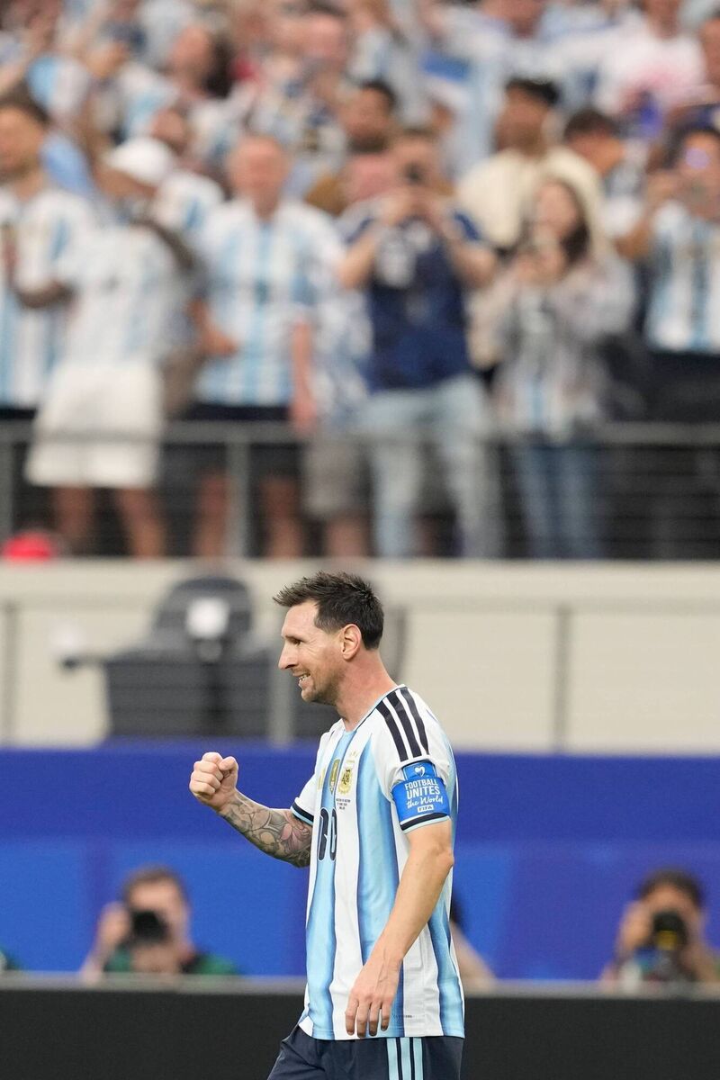 Argentina's Lionel Messi has spent 63% of his World Cup walking. Picture: Tony Gutierrez Argentina's Lionel Messi has spent 63% of his World Cup walking. Picture: Tony Gutierrez