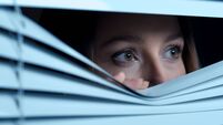 Scared woman
