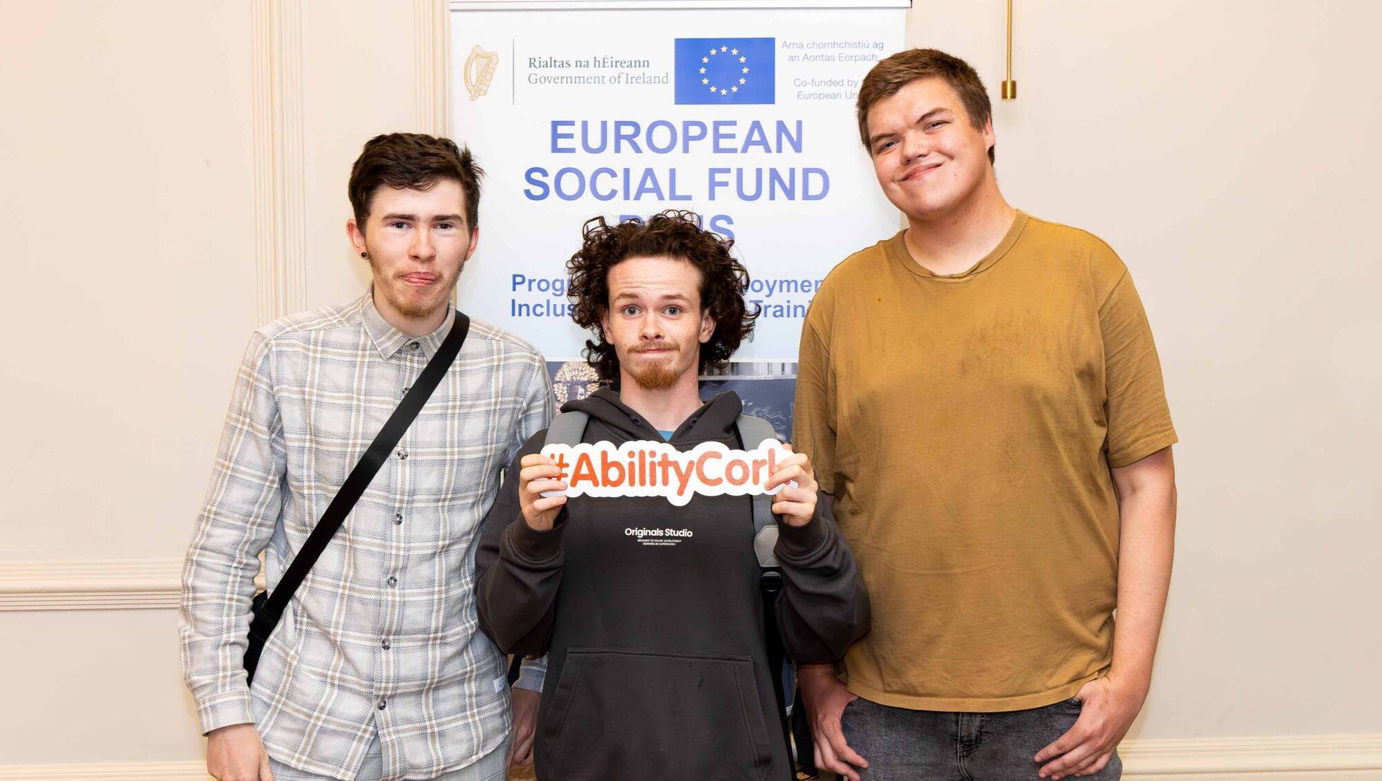 James Casey, Daithi Quirke, Brendan Looney at an event run by Horizons, formerly Cope Foundation, to recognise companies in Cork for participating in the biggest ever Job Shadow month recently.