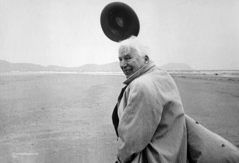 Charlie Chaplin walking along Waterville Strand while enjoying his summer holidays in the early 1960's in Waterville, Co Kerry. File picture: Harry MacMonagle Charlie Chaplin walking along Waterville Strand while enjoying his summer holidays in the early 1960's in Waterville, Co Kerry. File picture: Harry MacMonagle