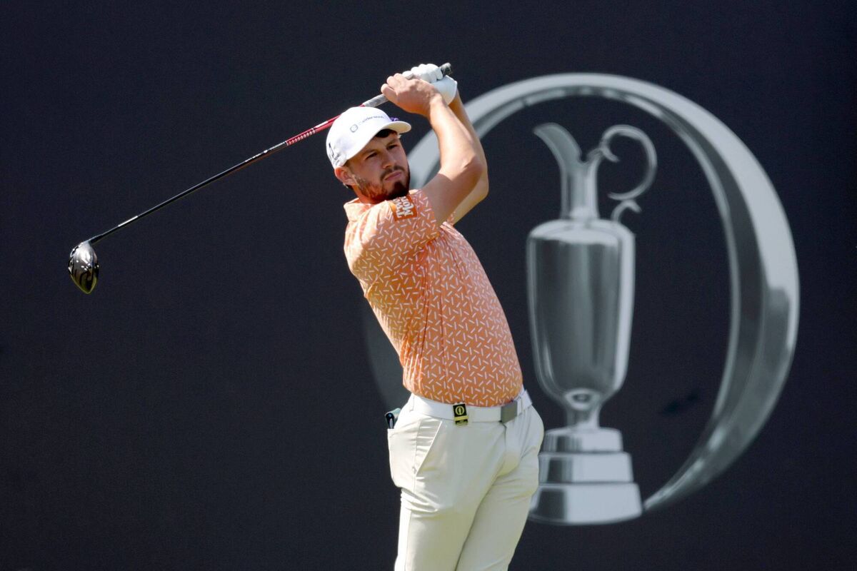 Howard tees off on the first hole. Pic: Sean M. Haffey/Getty Howard tees off on the first hole. Pic: Sean M. Haffey/Getty
