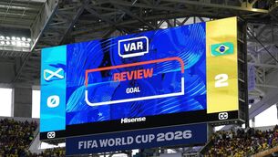 <p>VAR has proven controversial yet again at this World Cup. Pic: Martin Rickett/PA</p>