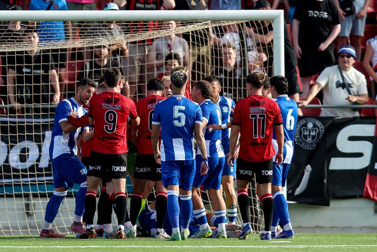 Tempers flare. Pic: Antonio Pozo/Inpho Tempers flare. Pic: Antonio Pozo/Inpho