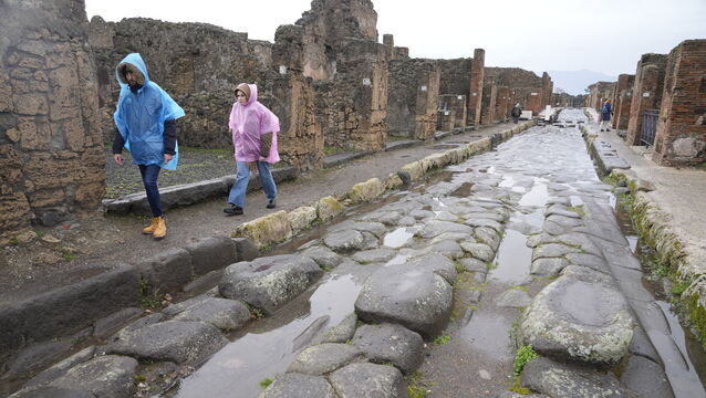 For all its achievements in art, architecture, and literature, the Roman world of Pompeii was a million miles from what we call modernity. But what might be horrifying to us was perfectly acceptable to them Picture: Gregorio Borgia/AP <p class="contextmenu internal_BodyRagged">For all its achievements in art, architecture, and literature, the Roman world of Pompeii was a million miles from what we call modernity. But what might be horrifying to us was perfectly acceptable to them Picture: Gregorio Borgia/AP</p>