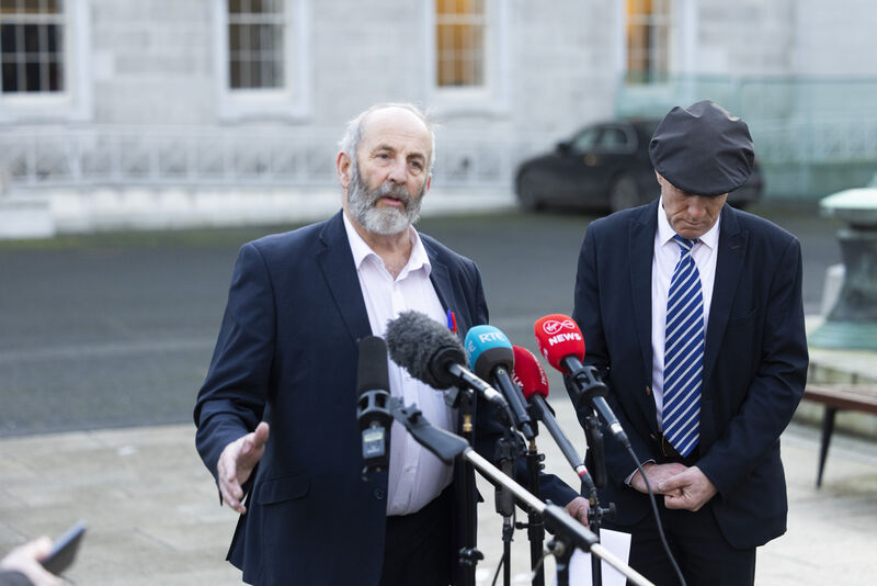 Danny and Michael Healy-Rae: Michael resigned his ministry in April over the fuel protests. Picture: Sam Boal/Collins Photos Danny and Michael Healy-Rae: Michael resigned his ministry in April over the fuel protests. Picture: Sam Boal/Collins Photos