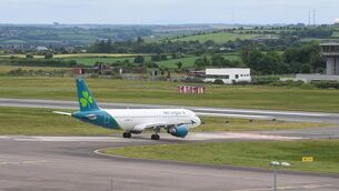 <p> An Aer Lingus Airbus A320 at Cork Airport. Pic Larry Cummins</p> <p> An Aer Lingus Airbus A320 at Cork Airport. Pic Larry Cummins</p>