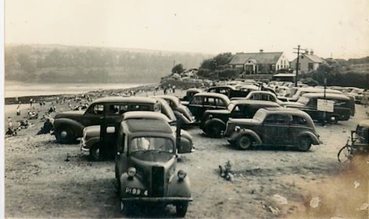 Fountainstown with Timon Lodge in the background.