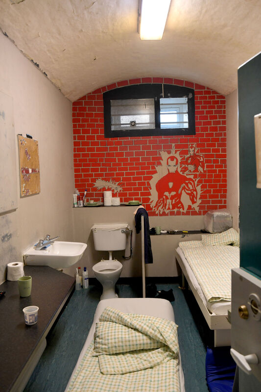 There is particular concern at the threat of violence in certain prisons, particularly those with small, Victorian cells, like Mountjoy, which is currently almost 40% over its maximum capacity. Photo: Moya Nolan There is particular concern at the threat of violence in certain prisons, particularly those with small, Victorian cells, like Mountjoy, which is currently almost 40% over its maximum capacity. Photo: Moya Nolan