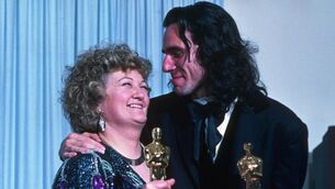 <p>Brenda Fricker with Daniel Day-Lewis after her Oscar win</p> <p>Brenda Fricker with Daniel Day-Lewis after her Oscar win</p>