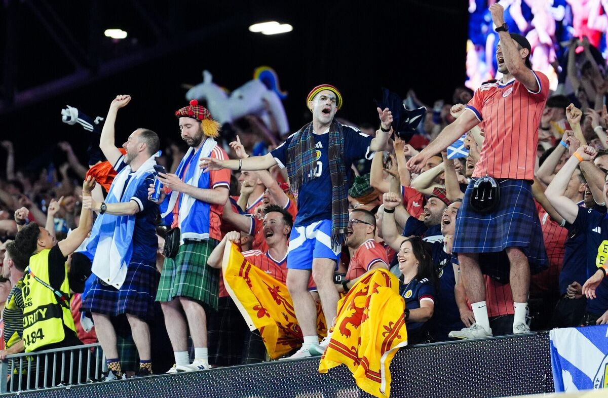 Scotland fans celebrated their time during the tournament. Picture: Andrew Milligan/PA Scotland fans celebrated their time during the tournament. Picture: Andrew Milligan/PA