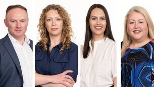 <p>Baker Tilly Ireland new roles: Tomás O'Leary, Mary Moran, Melissa Markgraf and Eilish Haughton. </p> <p>Baker Tilly Ireland new roles: Tomás O'Leary, Mary Moran, Melissa Markgraf and Eilish Haughton. </p>
