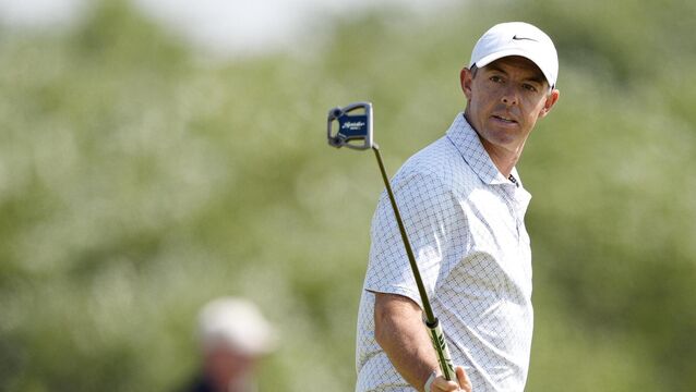 <p>IN THE HUNT: Rory McIlroy on the 17th during day two of The 154th Open Championship at Royal Birkdale.</p>