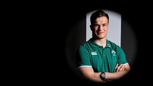 <p>Josh van der Flier poses for a portrait after an Ireland Rugby media conference at the Pullman Hotel in Auckland, New Zealand. Pic: Brendan Moran/Sportsfile</p>