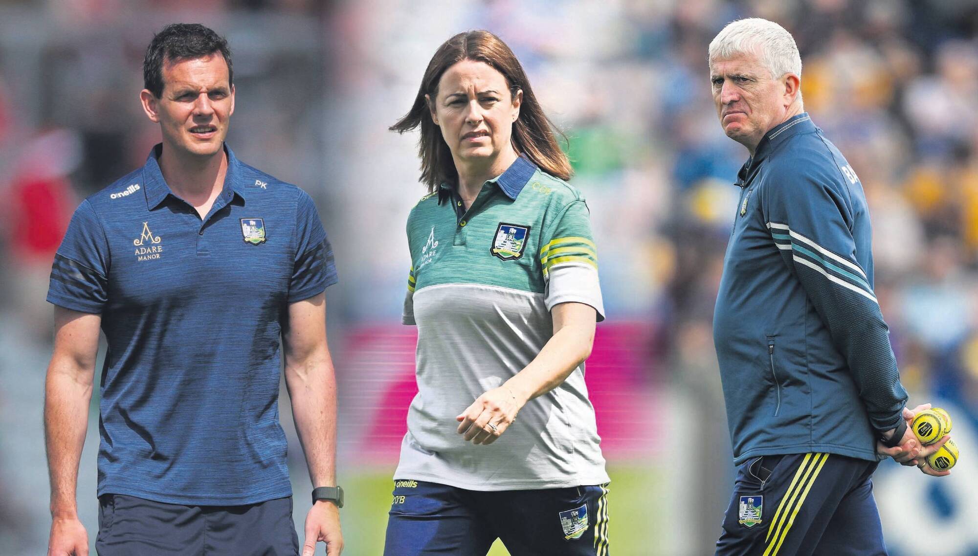 HOLY TRINITY: Paul Kinnerk, Caroline Currid and John Kiely.