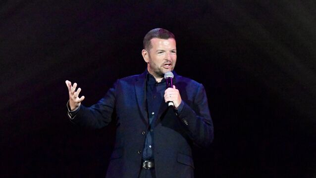 <p>Kevin Bridges performing at Cork's Live at The Marquee on Friday night. Kevin was supported by local comedians Andrew Ryan and Chris Kent. Picture: Larry Cummins</p>