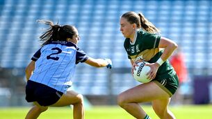 <p>Síofra O’Shea of Kerry in action against Dublin's Niamh Crowley during the LGFA TG4 All-Ireland Senior Championship semi-final at FBD Semple Stadium in Thurles. Pic: Sam Barnes/Sportsfile</p> <p>Síofra O’Shea of Kerry in action against Dublin's Niamh Crowley during the LGFA TG4 All-Ireland Senior Championship semi-final at FBD Semple Stadium in Thurles. Pic: Sam Barnes/Sportsfile</p>